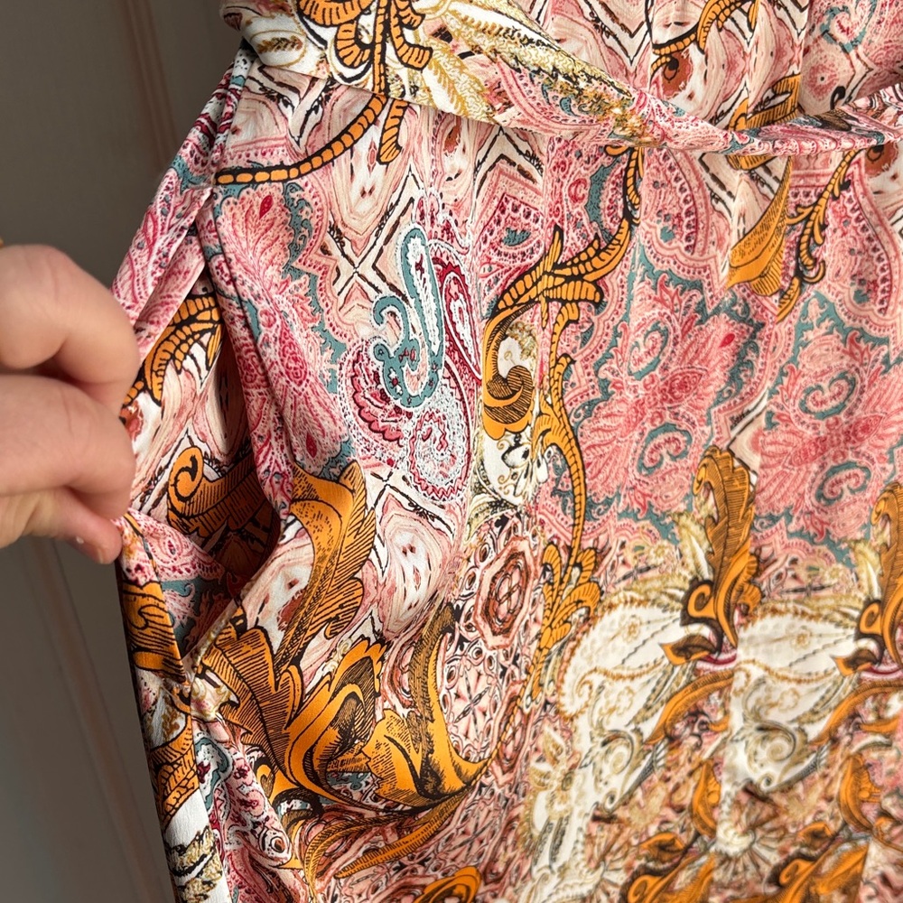 Chico's Paisley Maxi Silky Dress - Picture 11 of 11